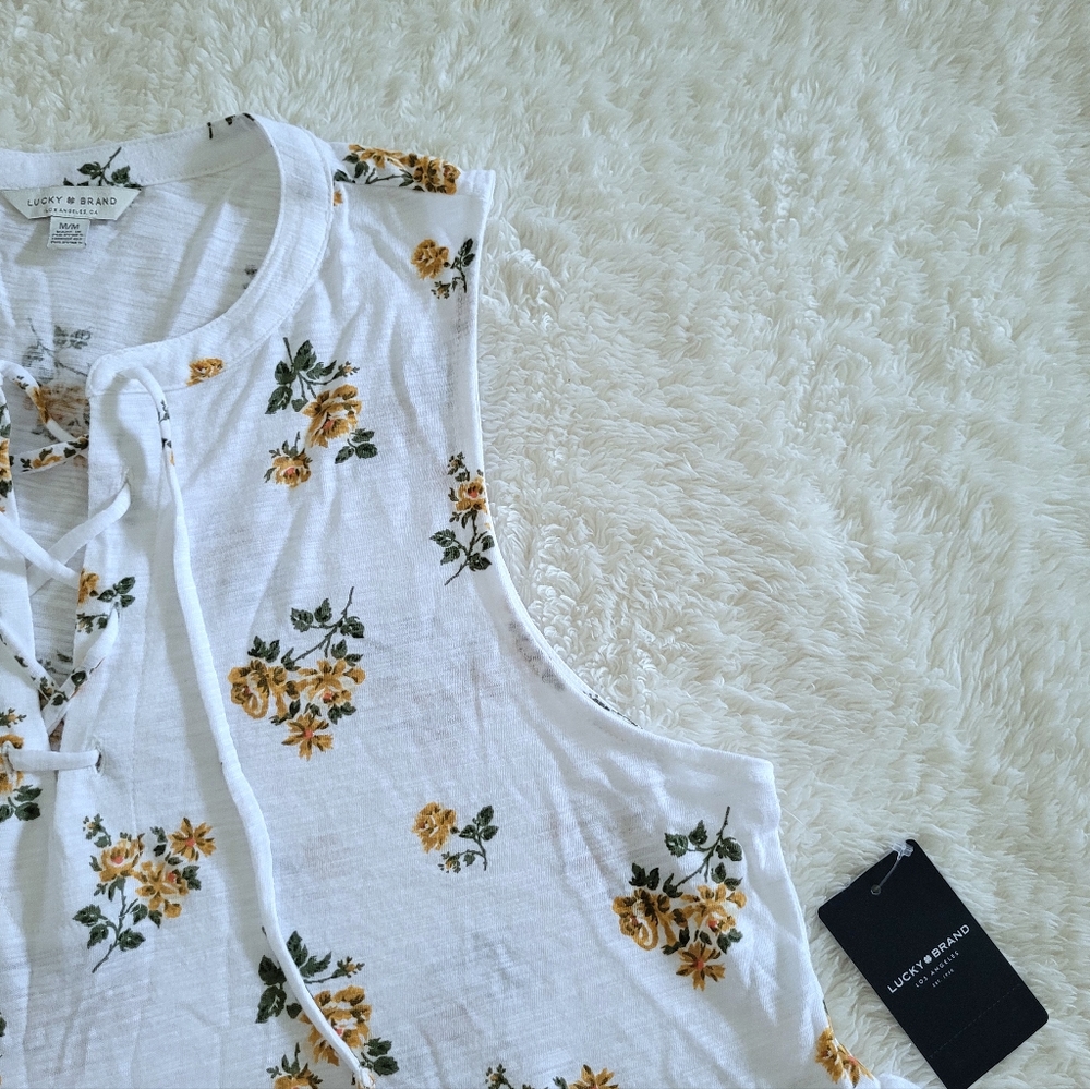 ✨️HP✨️ Lucky🍀 Brand Floral💐 Sleeveless Top - NWT - Picture 9 of 15